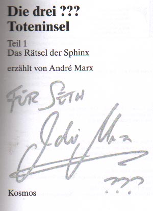 Andre Marx autograph 2001